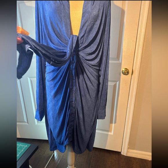 Blue formal homecoming prom dress - Picture 4 of 6